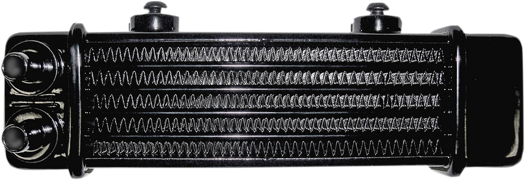 JAGG OIL COOLERS Universal Oil Cooler - 6-Row - Gloss Black — image 1