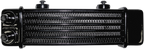 JAGG OIL COOLERS Universal Oil Cooler - 6-Row - Gloss Black — image 1