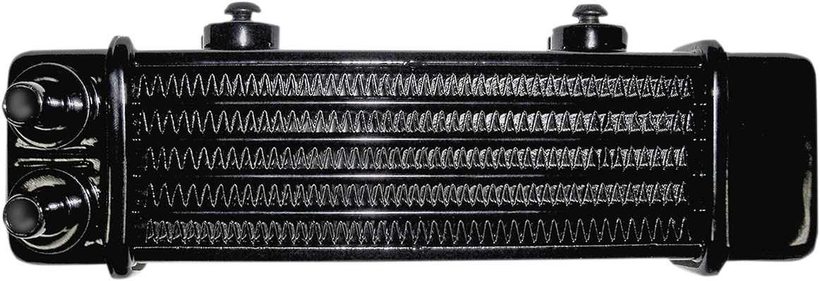 JAGG OIL COOLERS Universal Oil Cooler - 6-Row - Gloss Black — image 1
