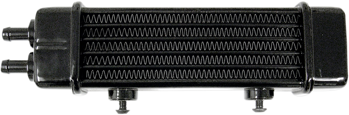 JAGG OIL COOLERS Universal Oil Cooler - 6-Row - Gloss Black — image 1