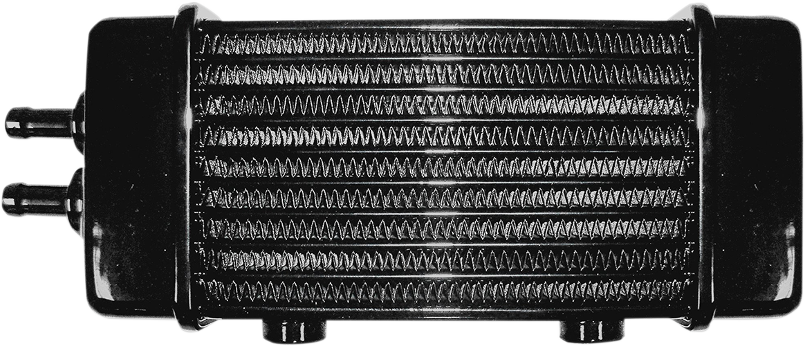 JAGG OIL COOLERS Universal Oil Cooler - 10-Row - Gloss Black — image 1