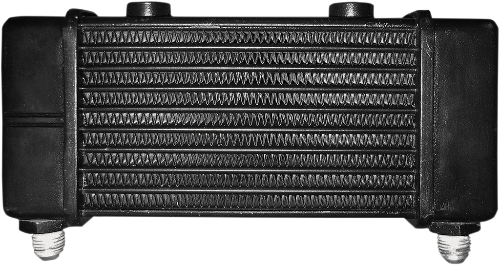 JAGG OIL COOLERS Universal Oil Cooler - 10-Row - Gloss Black — image 1