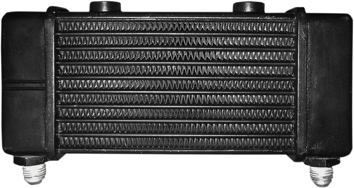 JAGG OIL COOLERS Universal Oil Cooler - 10-Row - Gloss Black — image 1