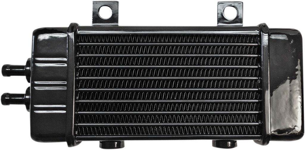JAGG OIL COOLERS Universal Oil Cooler - 10-Row - Gloss Black — image 1