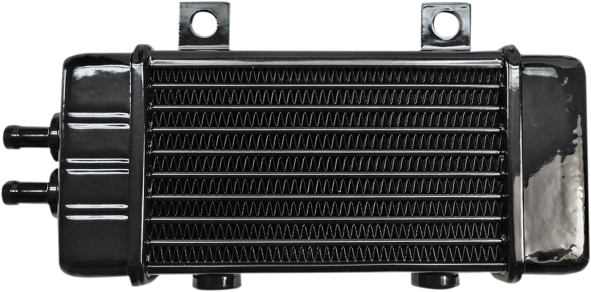 JAGG OIL COOLERS Universal Oil Cooler - 10-Row - Gloss Black — image 1