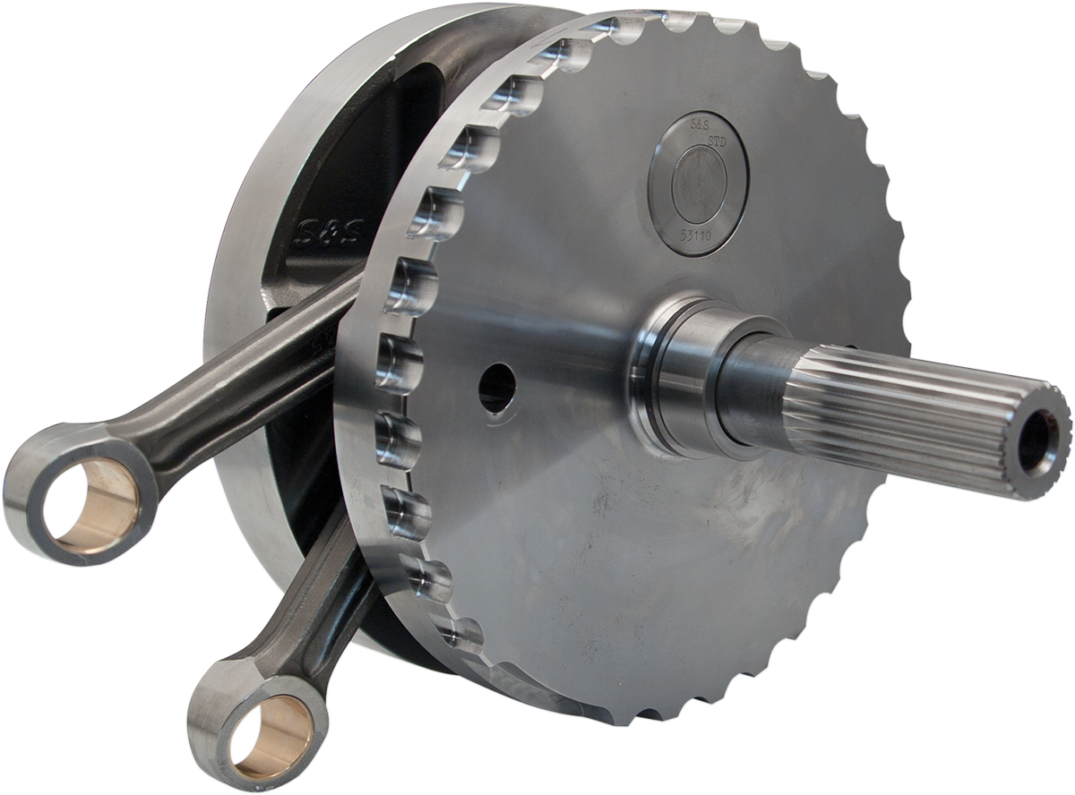 S&S CYCLE Flywheel Assembly - 4-3/8" - with Sprocket Bearing Race - 96"/103"/110" Twin Cam "B" '07-'16 320-0358 — image 1