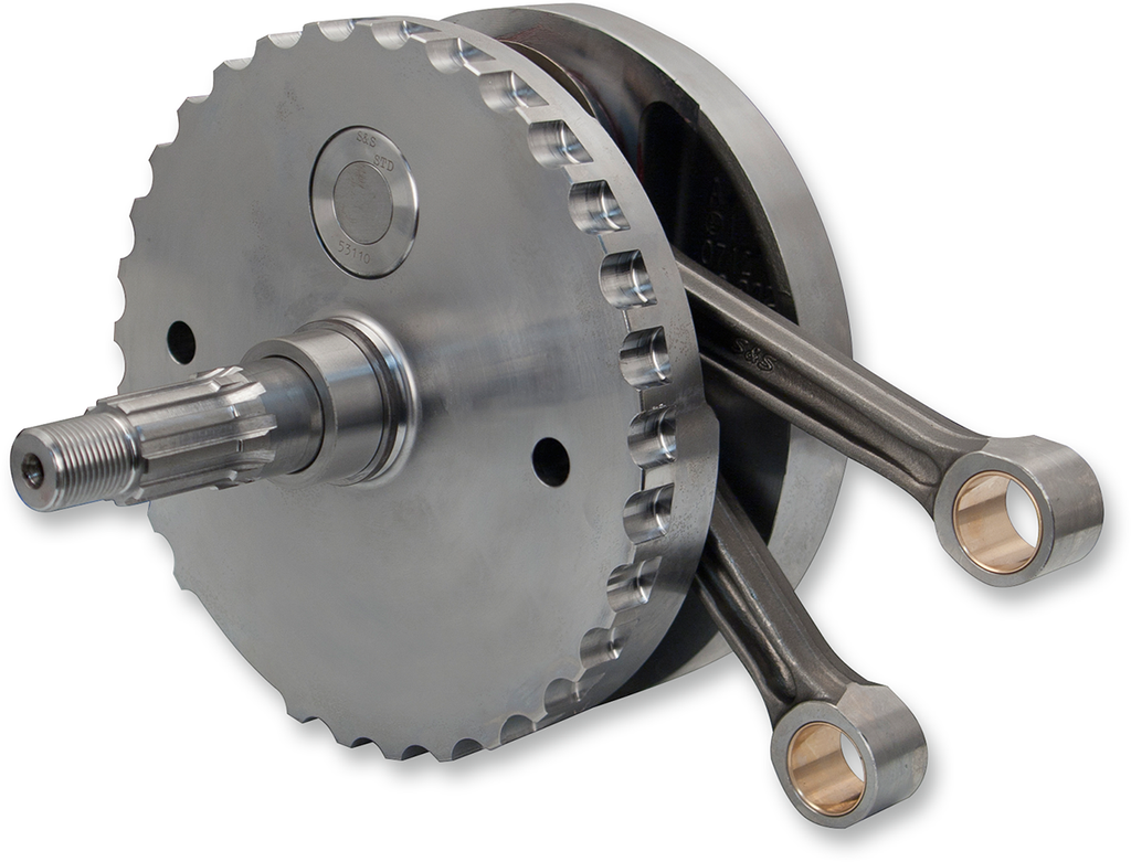 S&S CYCLE Flywheel Assembly - 4-3/8" - with Sprocket Bearing Race - Twin Cam "A" '99-'06 (except '06 Dyna) 320-0360 — image 1