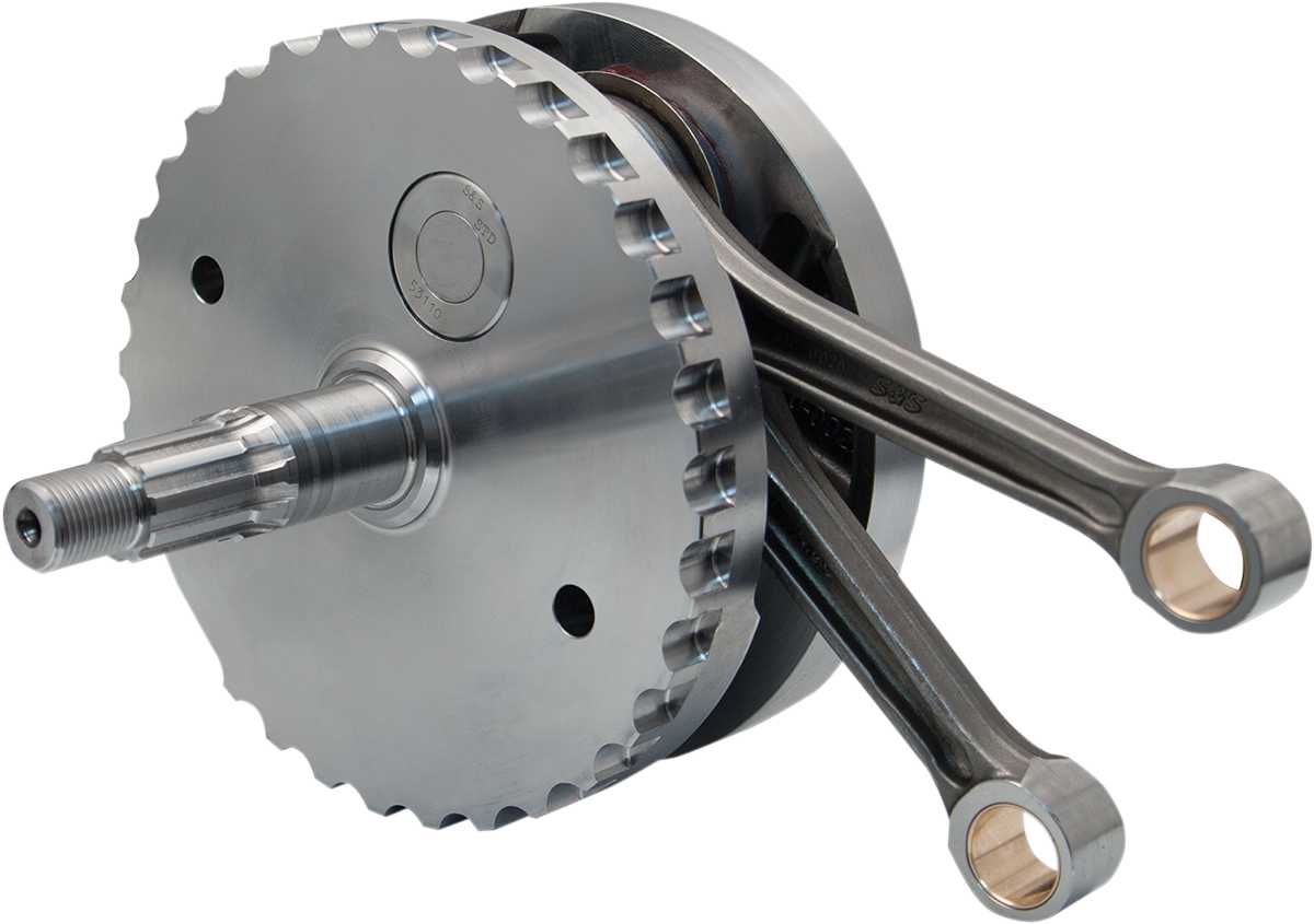 S&S CYCLE Flywheel Assembly - 4-5/8" - w/o Sprocket Bearing Race - Twin Cam w/124" S&S Motor '99-'06 320-0475 — image 1