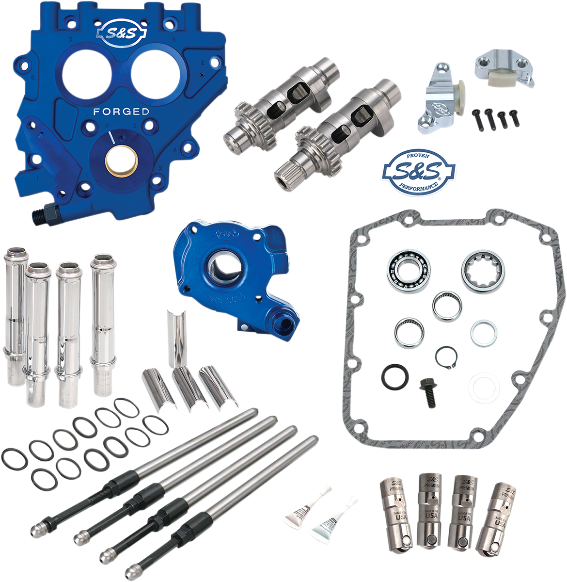 S&S CYCLE Cam Chest with Plate Kit - 585CE - Easy Start Cams - Twin Cam 330-0543 — image 1