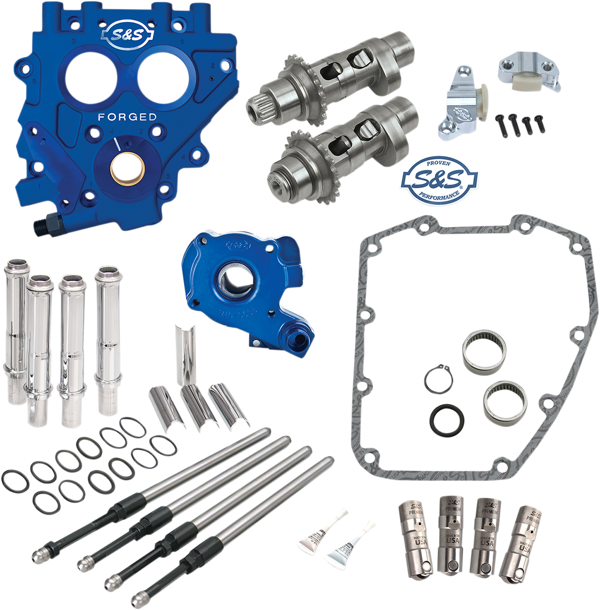 S&S CYCLE Cam Chest with Plate Kit - 551CE - Easy Start Cams - Twin Cam 330-0544 — image 1
