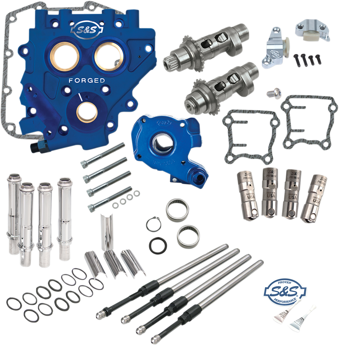 S&S CYCLE Cam Chest with Plate Kit - 585CE - Easy Start Cams - Twin Cam 330-0546 — image 1