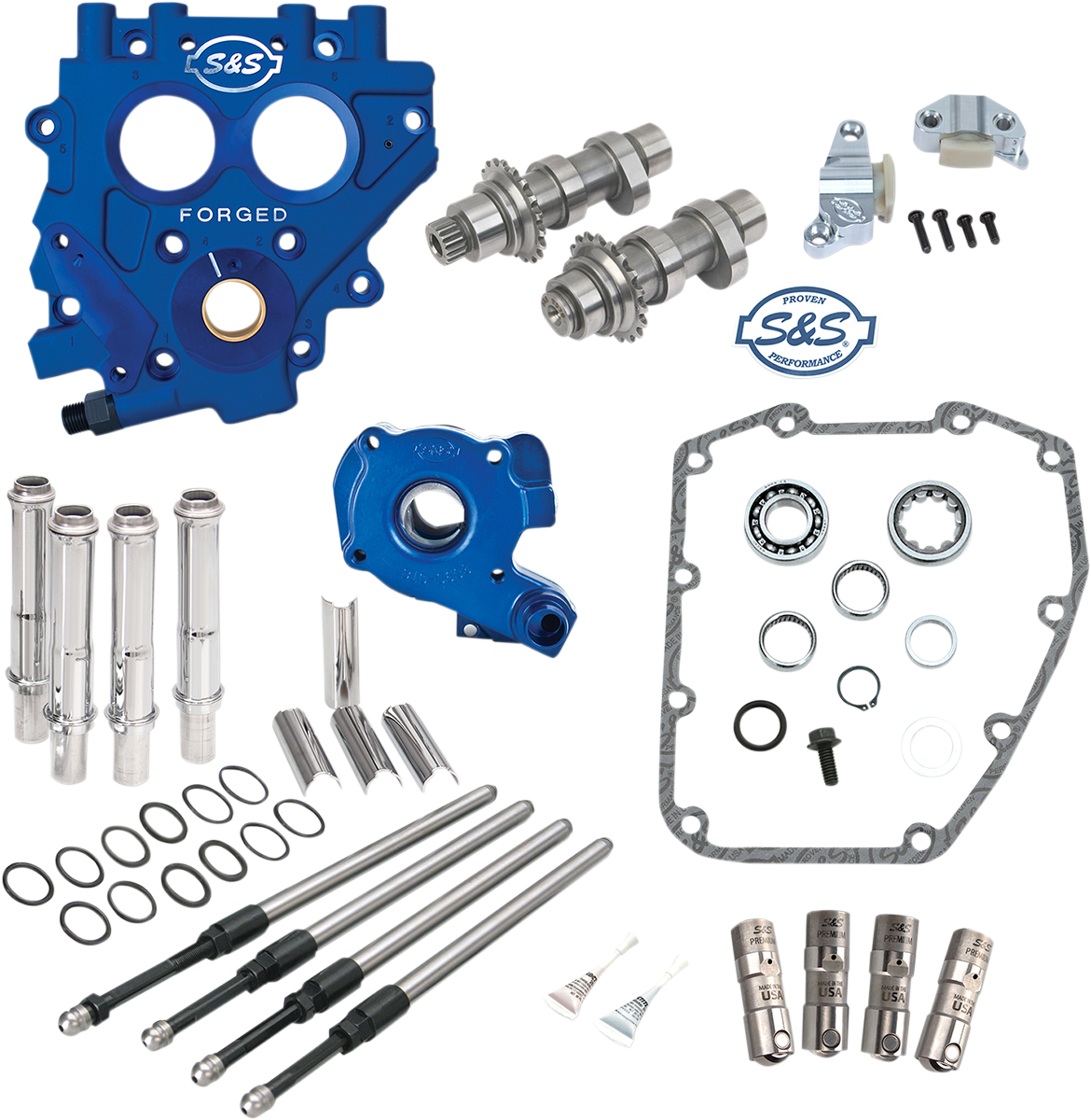 S&S CYCLE Cam Chest with Plate Kit - 585C - Standard Cams - Twin Cam 330-0553 — image 2