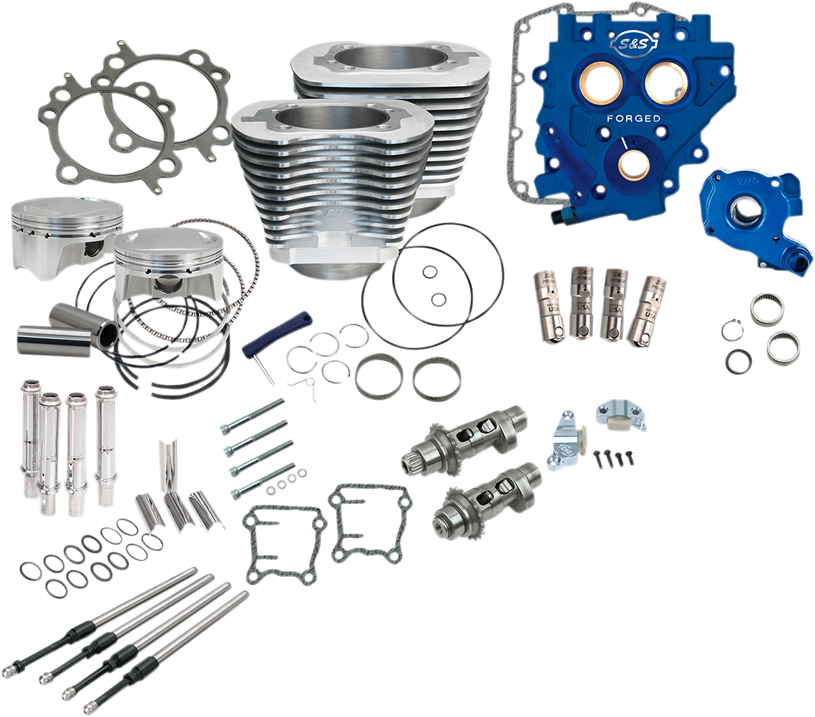 S&S CYCLE 110" Power Package Performance Kit - Gear Drive - Black 330-0669 — image 2