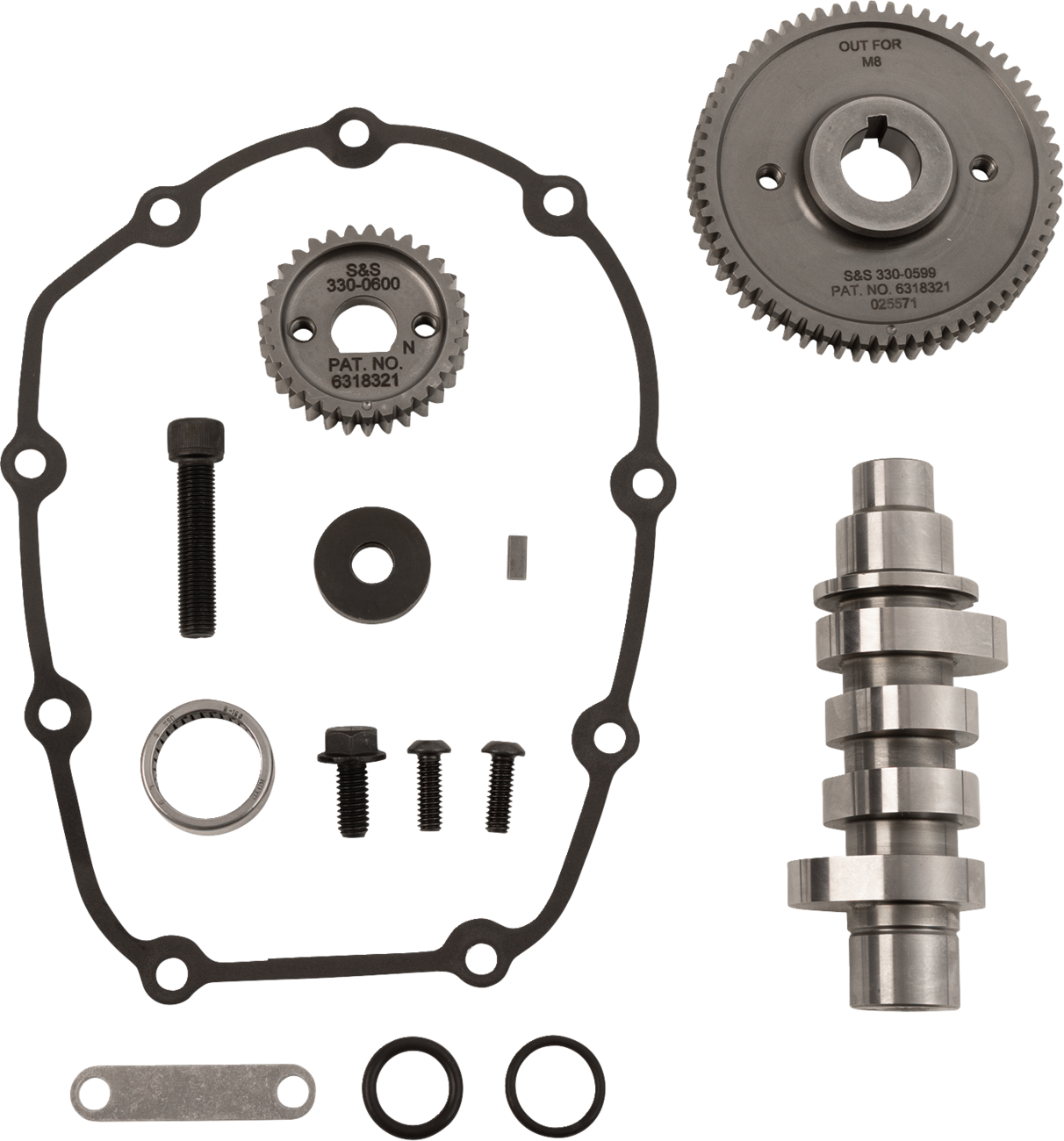 S&S CYCLE Camshaft Kit - HPT496C - Gear Drive - M8 330-0826 — image 1