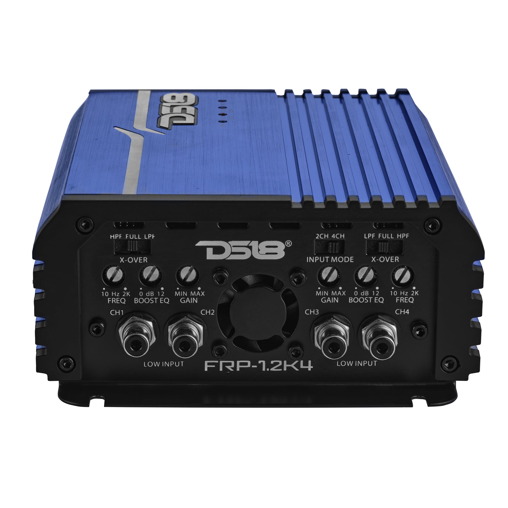 DS18 FRP-1.2K4/BL Compact 4-Channel Full-Range Class-D Amplifier | 1200W RMS - Blue — image 3