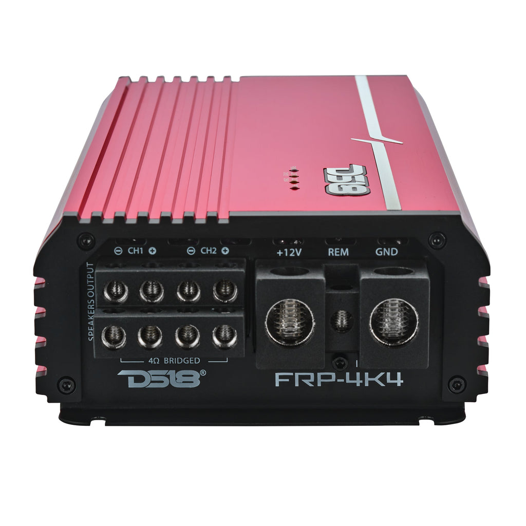 DS18 FRP-4K4/RD Compact 4-Channel Full-Range Class-D Amplifier | 4000W RMS - Red — image 4