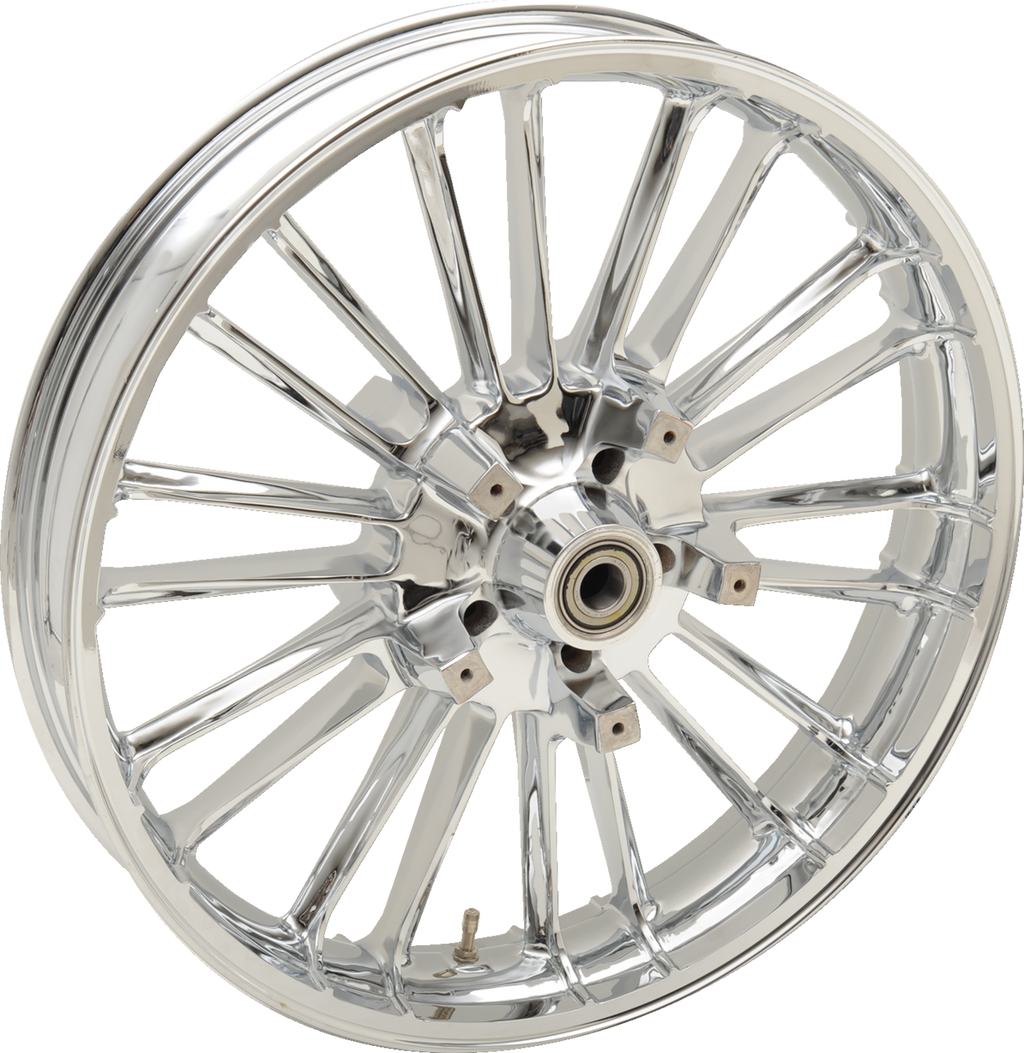 COASTAL MOTO Wheel - Atlantic 3D - Front - Dual Disc/with ABS - Chrome - 21x3.5 3D-ATL213CHABST — image 1