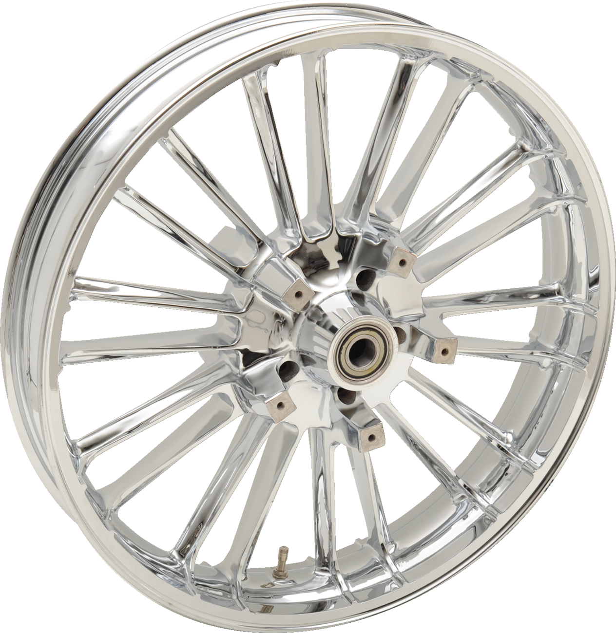 COASTAL MOTO Wheel - Atlantic 3D - Front - Dual Disc/with ABS - Chrome - 21x3.5 3D-ATL213CHABST — image 1