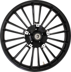 COASTAL MOTO Wheel - Atlantic - Front - Dual Disc/without ABS - Black - 21x3.5 - '00-'07 FL 3D-ATL213SB07 — image 1