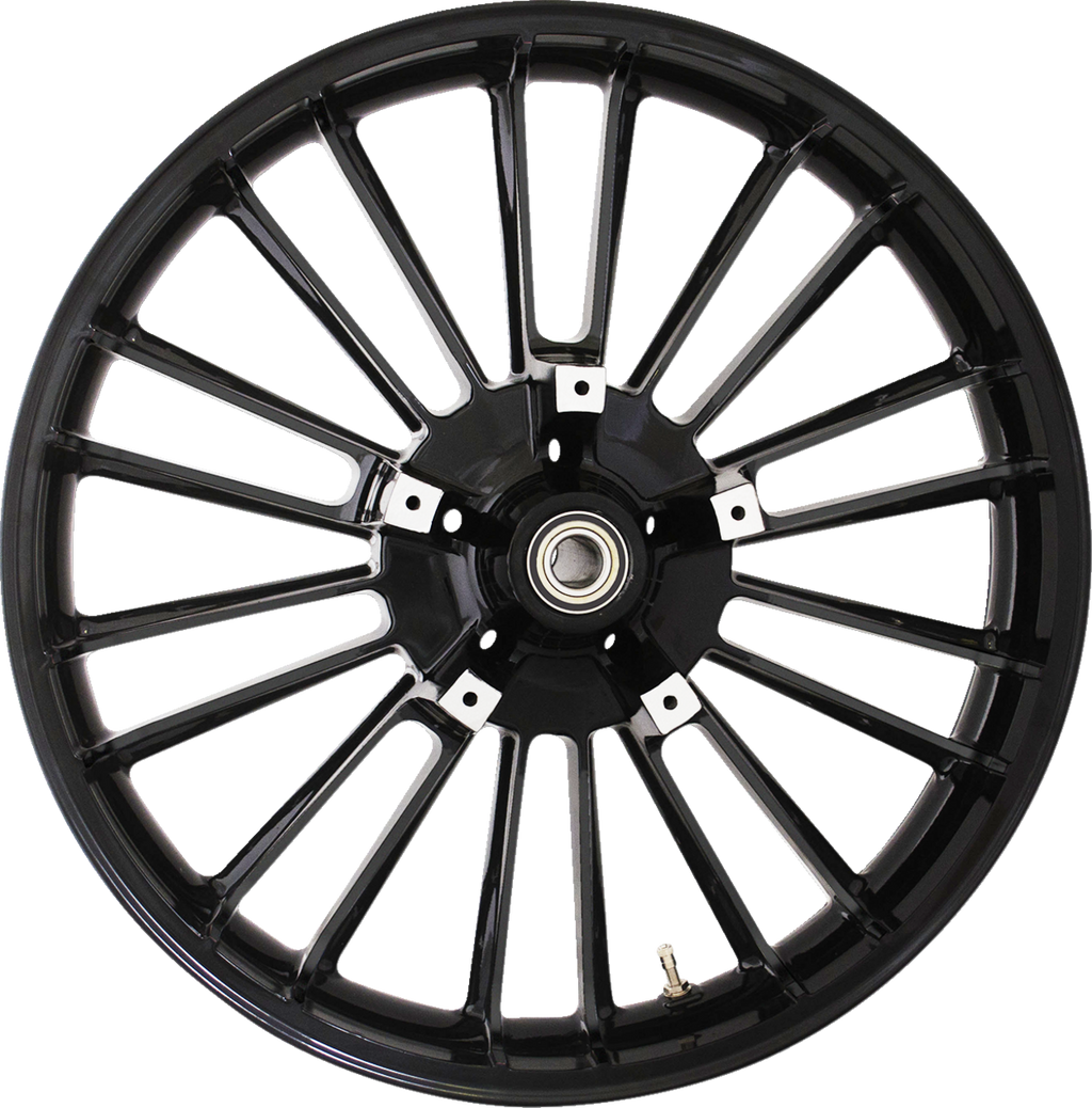 COASTAL MOTO Wheel - Atlantic 3D - Front - Dual Disc/with ABS - Black - 21x3.5 3D-ATL213SBABST — image 1