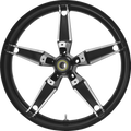 COASTAL MOTO Wheel - Daytona - Front - Dual Disc/with ABS - Black Cut - 21x3.5 — image 1