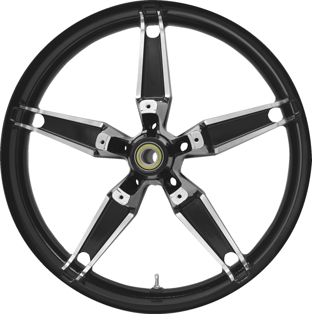 COASTAL MOTO Wheel - Daytona - Front - Dual Disc/without ABS - Black Cut - 21x3.5 — image 1