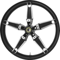 COASTAL MOTO Wheel - Daytona - Front - Dual Disc/without ABS - Black Cut - 21x3.5 — image 1