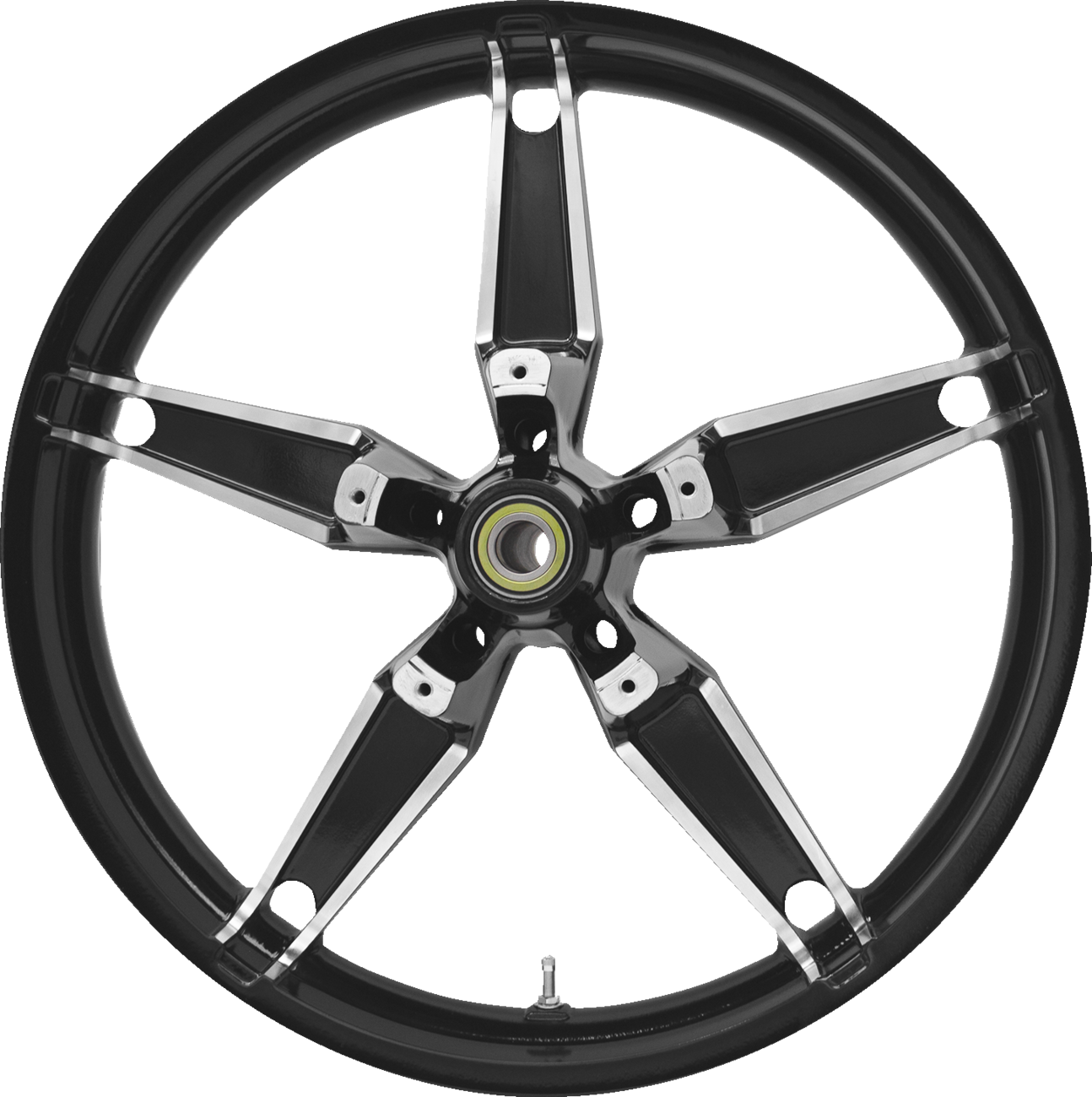 COASTAL MOTO Wheel - Daytona - Front - Dual Disc/without ABS - Black Cut - 21x3.5 — image 1