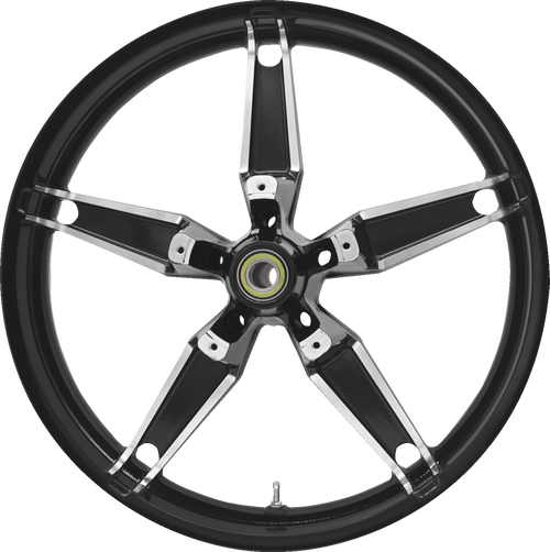 COASTAL MOTO Wheel - Daytona - Front - Dual Disc/without ABS - Black Cut - 21x3.5 — image 1