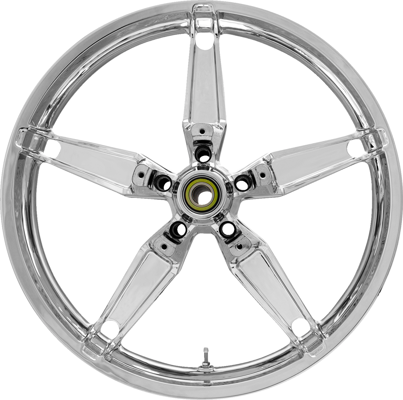 COASTAL MOTO Wheel - Daytona - Front - Dual Disc/with ABS - Chrome - 21x3.5 — image 1