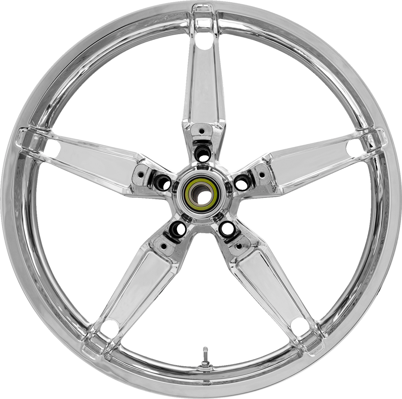 COASTAL MOTO Wheel - Daytona - Front - Dual Disc/without ABS - Chrome - 21x3.5 — image 1
