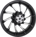 COASTAL MOTO Wheel - Hurricane 3D - Rear - Single Disc/without ABS - Black - 18x5.5 - '09+ FL 3D-HUR185BC — image 1