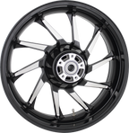 COASTAL MOTO Wheel - Hurricane 3D - Rear - Single Disc/with ABS - Black Cut - 18x5.5 3D-HUR185BCABST — image 1