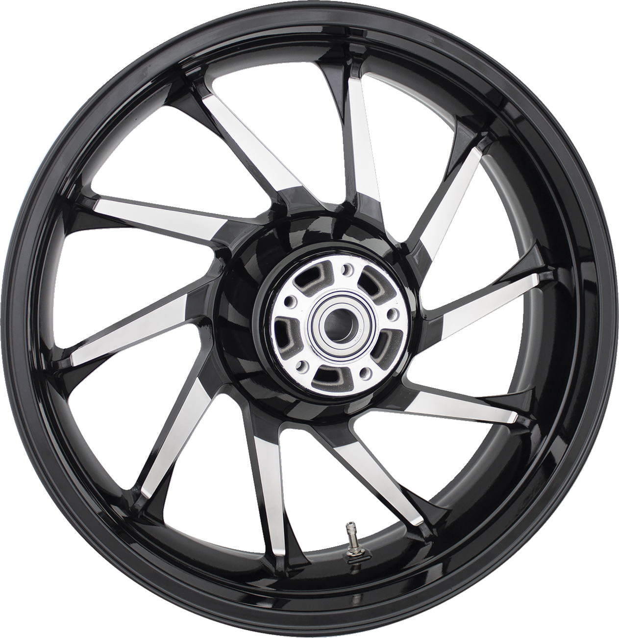 COASTAL MOTO Wheel - Hurricane 3D - Rear - Single Disc/with ABS - Black Cut - 18x5.5 3D-HUR185BCABST — image 1