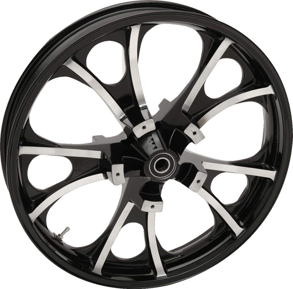 COASTAL MOTO Wheel - Hurricane - Front - Dual Disc/without ABS - Chrome - 21x3.5 - '00-'07 FL 3D-HUR213CH07 — image 3