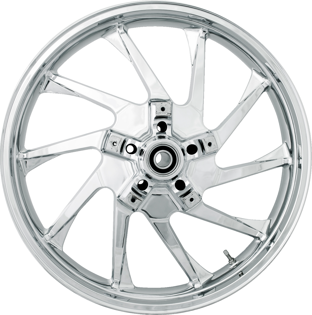 COASTAL MOTO Wheel - Hurricane 3D - Front - Dual Disc/with ABS - Chrome - 21x3.5 3D-HUR213CHABST — image 1