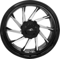 COASTAL MOTO Wheel - Hurricane 3D - Rear Left - Black/Chrome - 18" - Trike — image 1