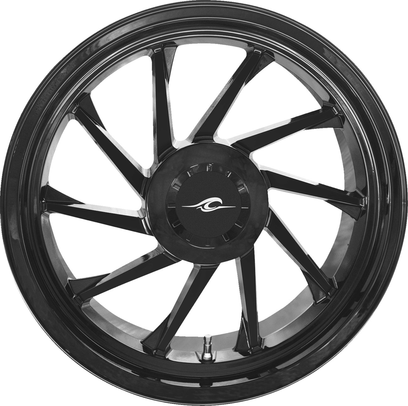 COASTAL MOTO Wheel - Hurricane 3D - Rear Left - Black - 18" - Trike 3D-HURL-187T-SB — image 1