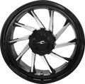 COASTAL MOTO Wheel - Hurricane 3D - Rear Right - Black/Chrome - 18" - Trike — image 1