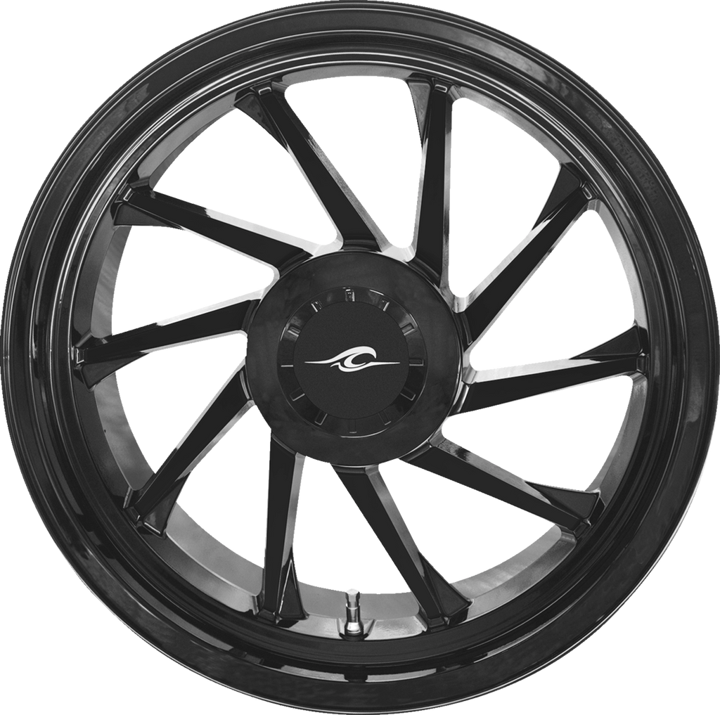 COASTAL MOTO Wheel - Hurricane 3D - Rear Right - Black - 18" - Trike 3D-HURR-187T-SB — image 1