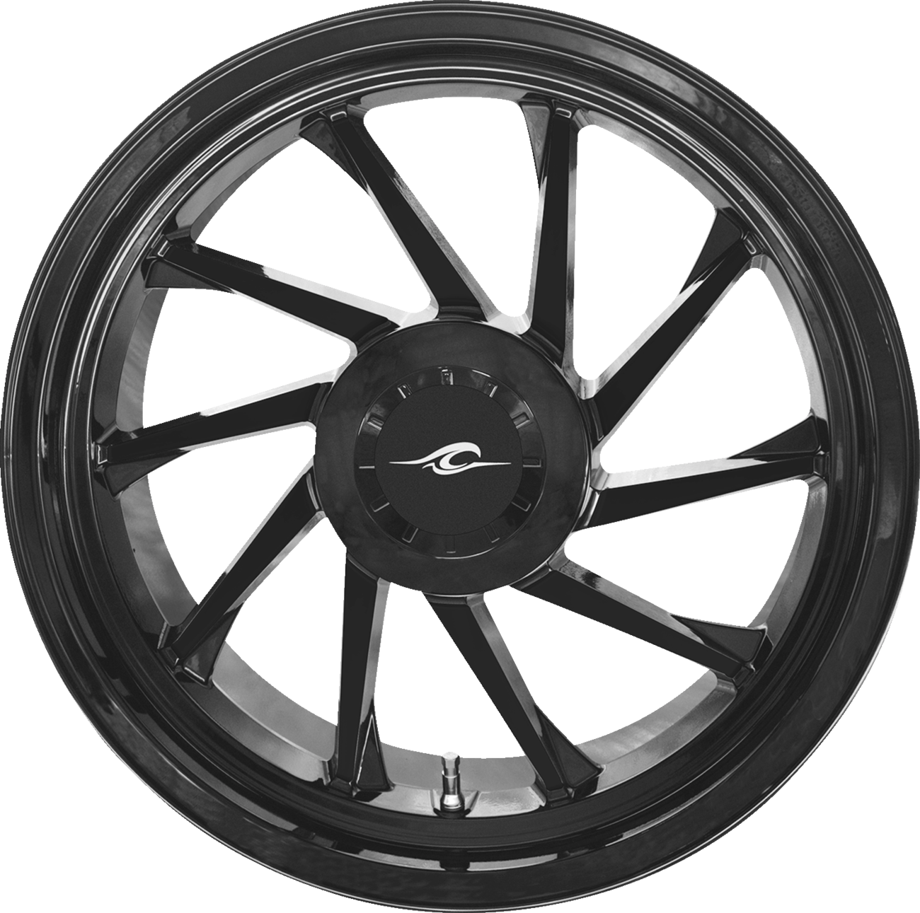 COASTAL MOTO Wheel - Hurricane 3D - Rear Right - Black - 18" - Trike 3D-HURR-187T-SB — image 1