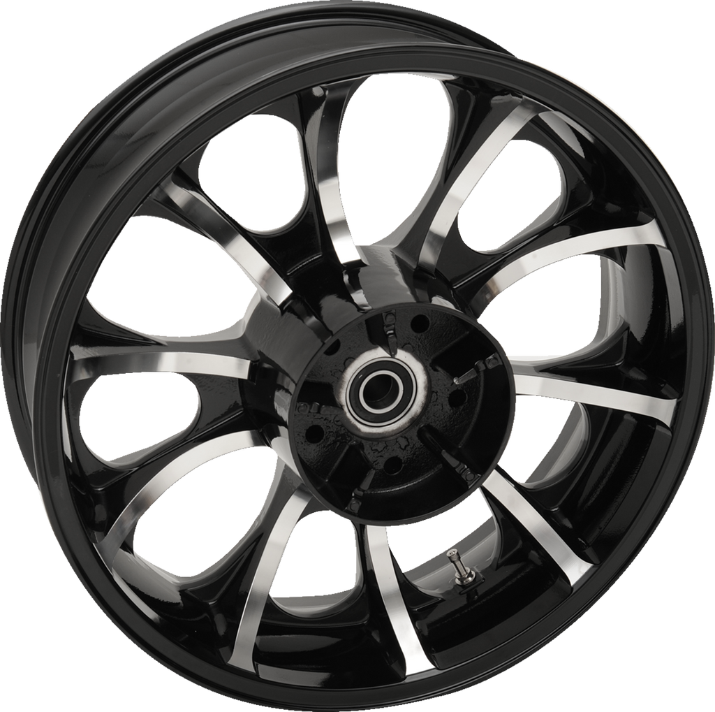 COASTAL MOTO Wheel - Largo 3D - Rear - Single Disc/with ABS - Black Cut - 18x5.5 3D-LGO185BCABST — image 1