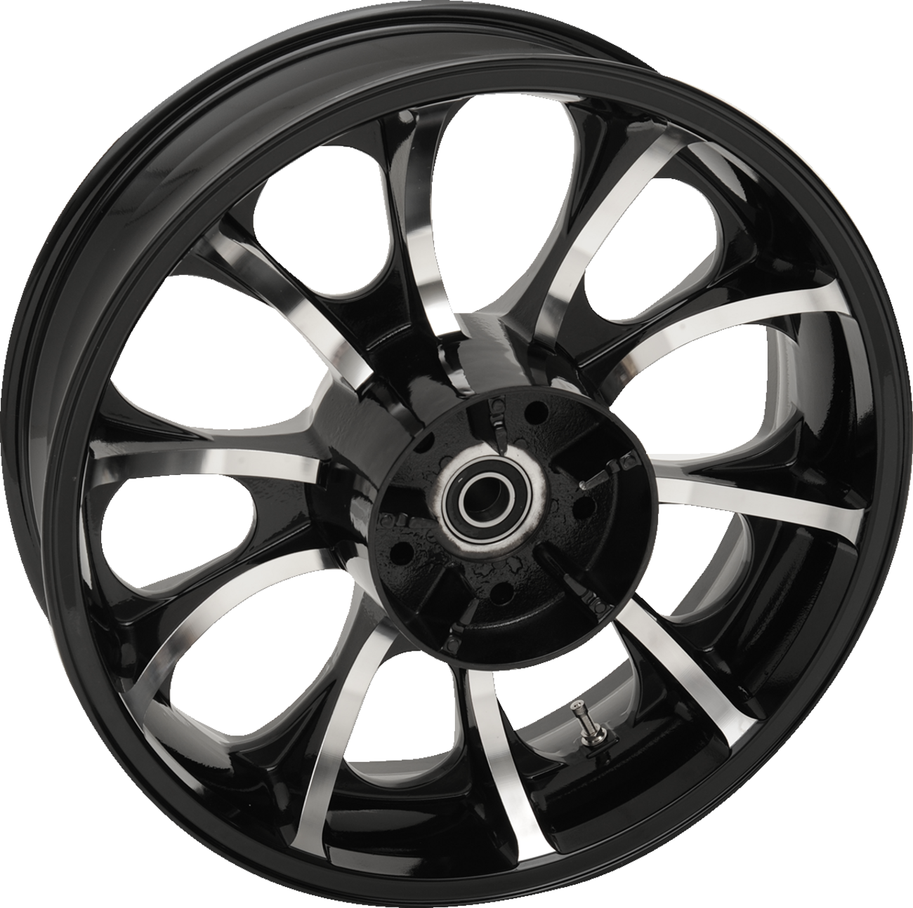 COASTAL MOTO Wheel - Largo 3D - Rear - Single Disc/with ABS - Black Cut - 18x5.5 3D-LGO185BCABST — image 1