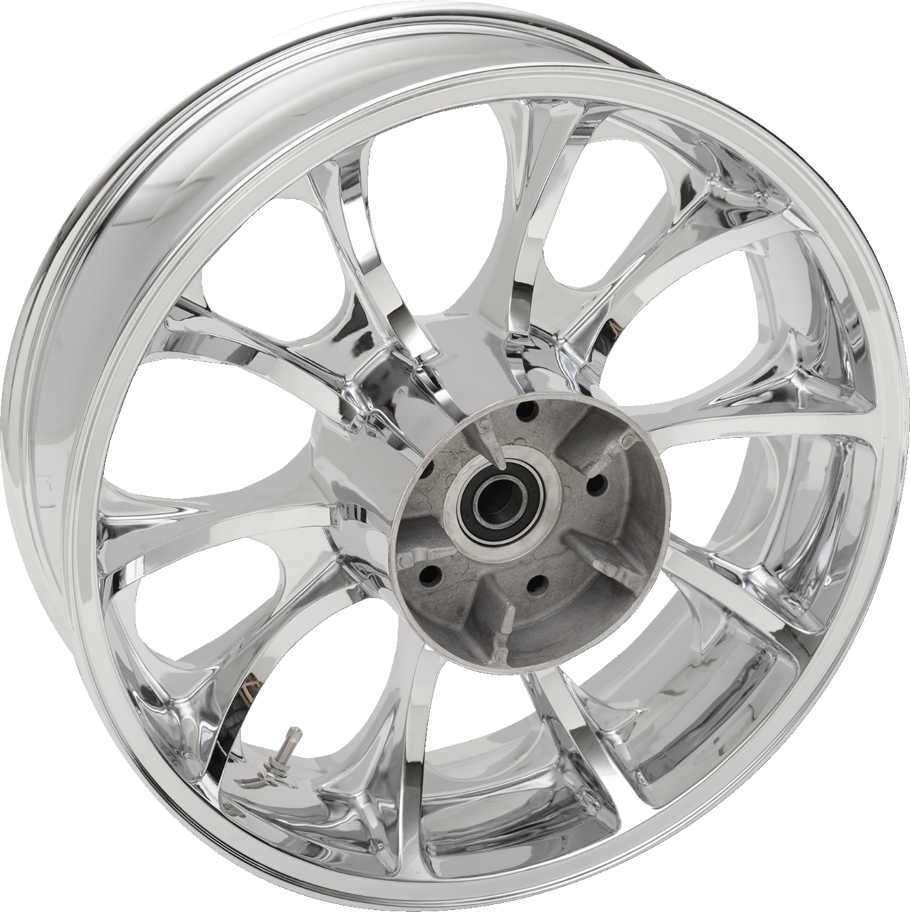 COASTAL MOTO Wheel - Largo 3D - Rear - Single Disc/with ABS - Chrome - 18x5.5 3D-LGO185CHABST — image 1