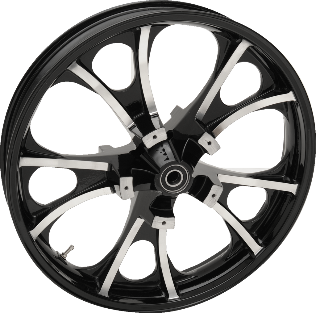 COASTAL MOTO Wheel - Largo 3D - Front - Dual Disc/with ABS - Black Cut - 21x3.5 3D-LGO213BCABST — image 1