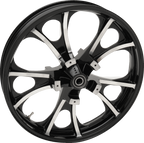 COASTAL MOTO Wheel - Largo 3D - Front - Dual Disc/with ABS - Black Cut - 21x3.5 3D-LGO213BCABST — image 1