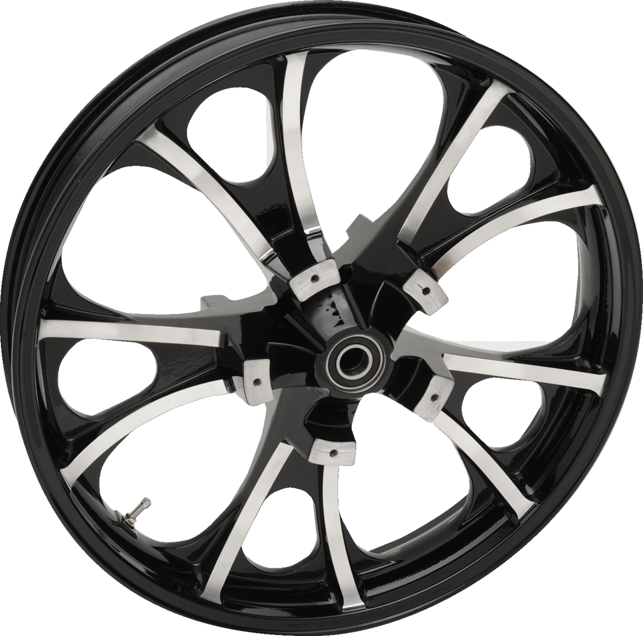 COASTAL MOTO Wheel - Largo 3D - Front - Dual Disc/with ABS - Black Cut - 21x3.5 3D-LGO213BCABST — image 1