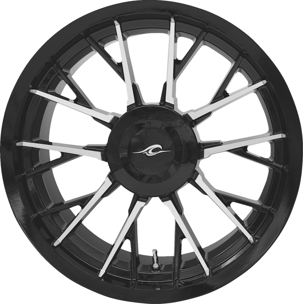 COASTAL MOTO Wheel - Marlin 3D - Rear - Black Cut - 18x7 - Trike 3D-MAR-187T-BM — image 1