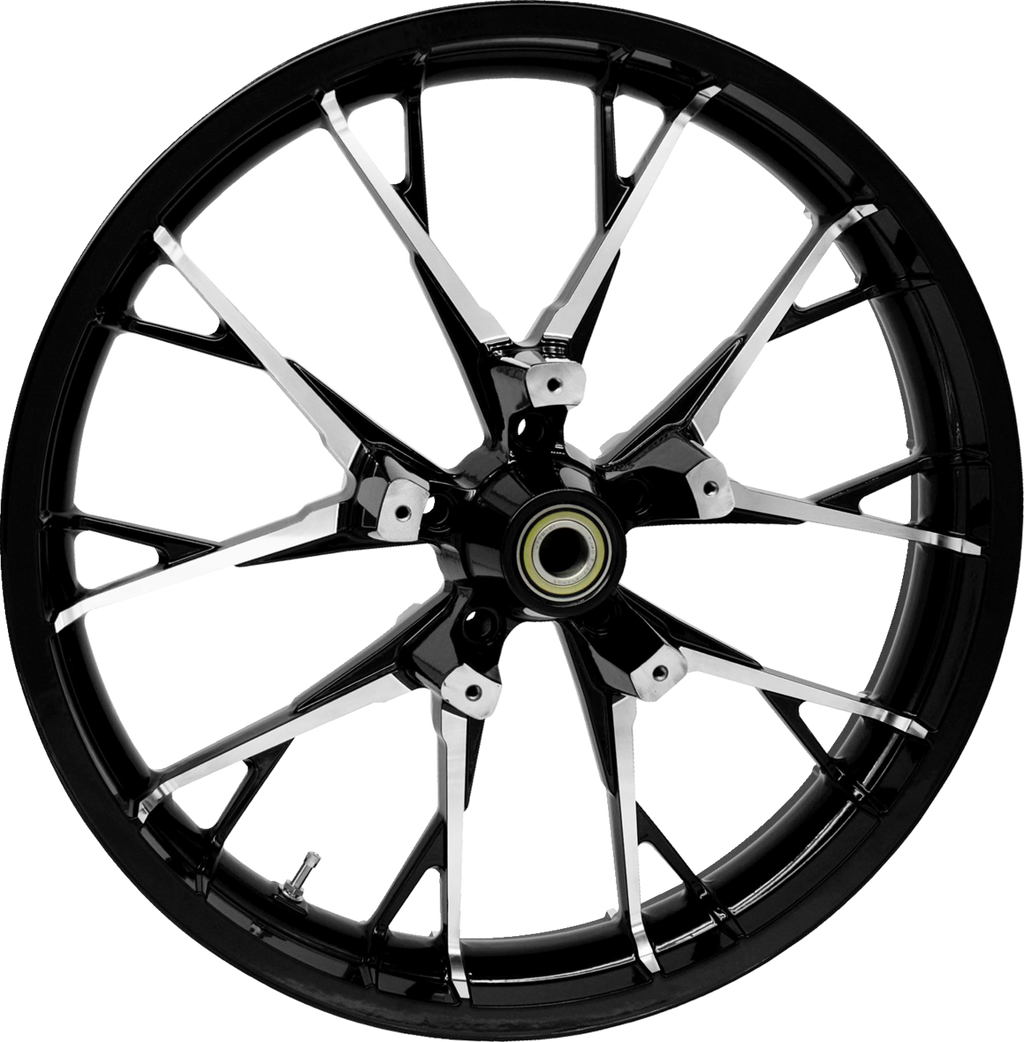 COASTAL MOTO Wheel - Marlin - Front - Dual Disc/with ABS - Black Cut - 21x3.5 — image 1