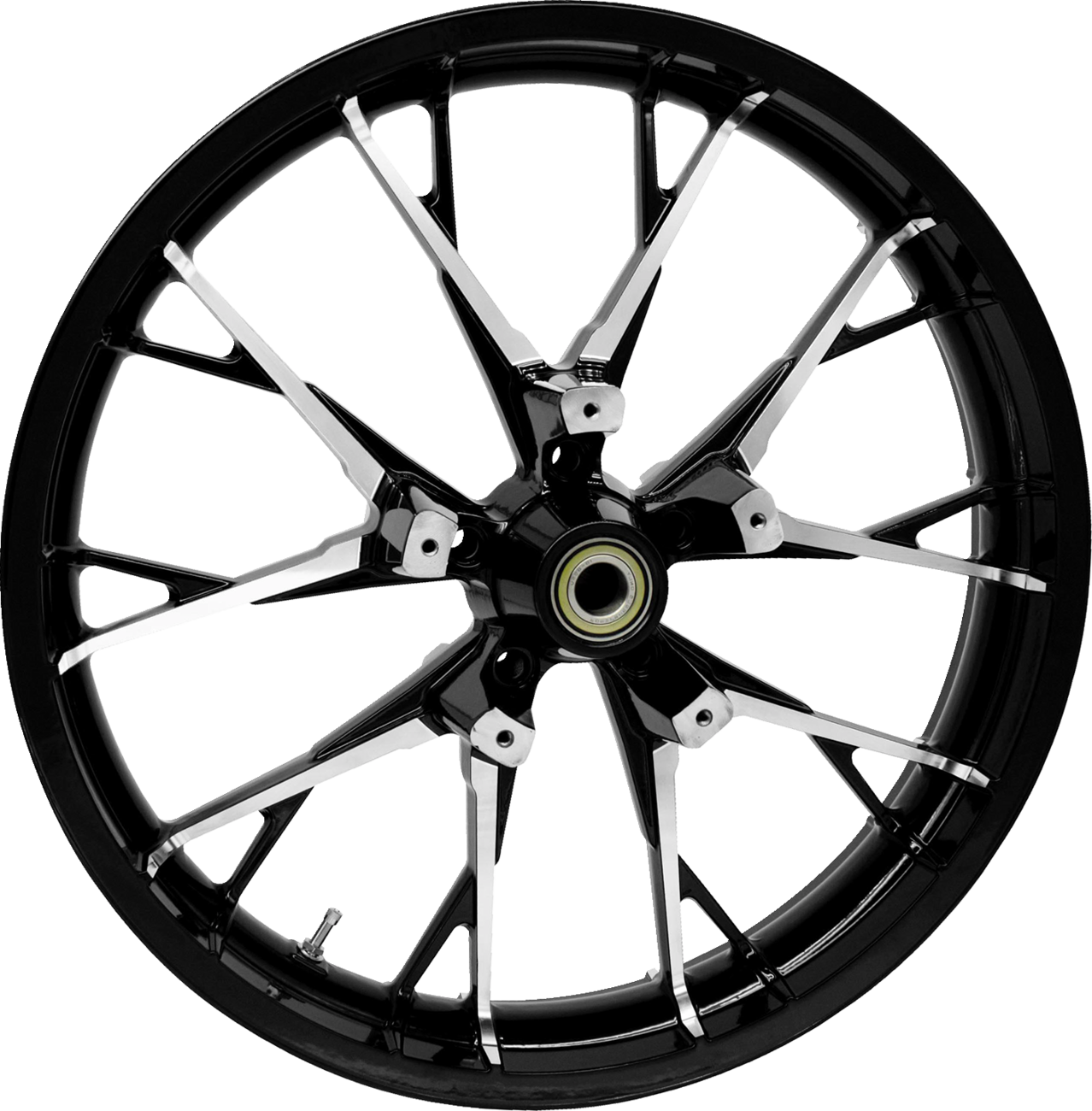 COASTAL MOTO Wheel - Marlin - Front - Dual Disc/with ABS - Black Cut - 21x3.5 — image 1